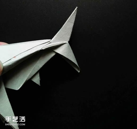 超复杂折纸鲨鱼图解 立体鲨鱼的折法详细步骤 -  www.shouyihuo.com