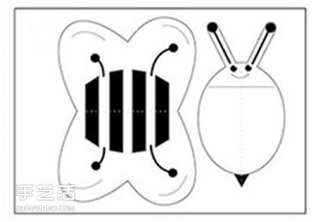 幼儿园手工制作蜜蜂 小蜜蜂手工制作图片 -  www.shouyihuo.com