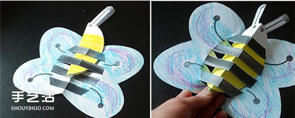 幼儿园手工制作蜜蜂 小蜜蜂手工制作图片 -  www.shouyihuo.com
