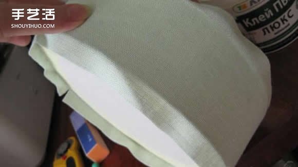 怎么做圆形布盒子教程 圆形布艺收纳盒DIY图解 -  www.shouyihuo.com