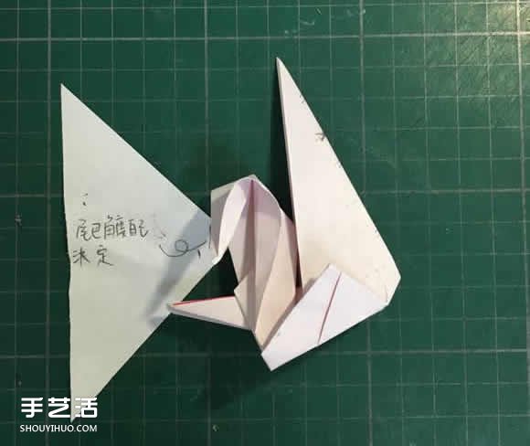 立体大公鸡折纸图解 折纸公鸡的方法步骤图 -  www.shouyihuo.com