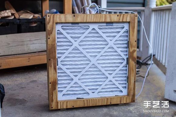 自制空气过滤器的方法 DIY简易空气过滤器教程 -  www.shouyihuo.com