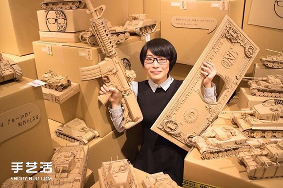 起始于课业练习！Ohno的超精致纸箱模型作品 -  www.shouyihuo.com