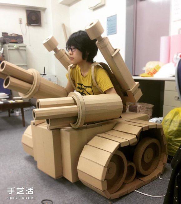 起始于课业练习！Ohno的超精致纸箱模型作品 -  www.shouyihuo.com