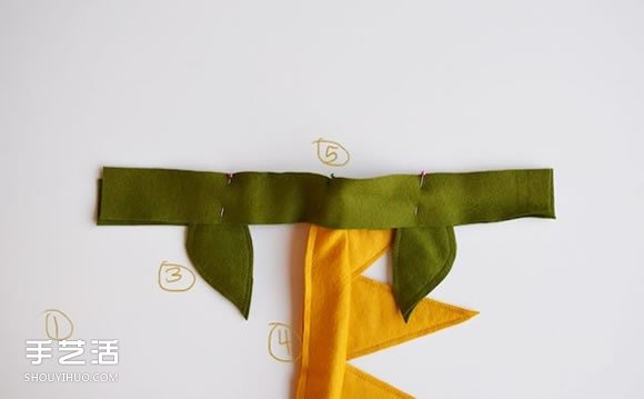 儿童火龙头带玩具DIY 不织布玩具头带制作方法 -  www.shouyihuo.com
