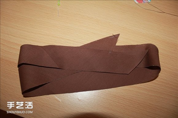 长款风琴钱包制作教程 褐花麻布长钱包DIY图解 -  www.shouyihuo.com