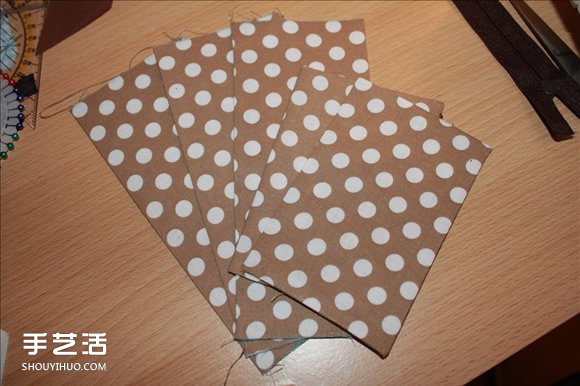 长款风琴钱包制作教程 褐花麻布长钱包DIY图解 -  www.shouyihuo.com