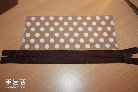 长款风琴钱包制作教程 褐花麻布长钱包DIY图解 -  www.shouyihuo.com