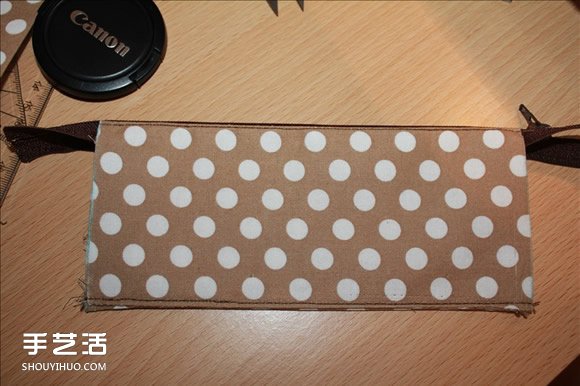 长款风琴钱包制作教程 褐花麻布长钱包DIY图解 -  www.shouyihuo.com