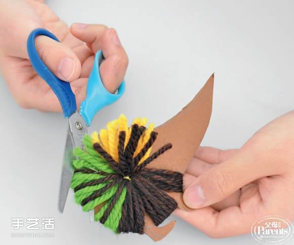 幼儿园小刺猬手工制作 简单卡纸刺猬的做法 -  www.shouyihuo.com