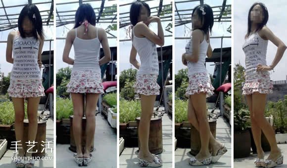 蛋糕裙的做法图解教程 弹性牛仔布制作蛋糕裙 -  www.shouyihuo.com