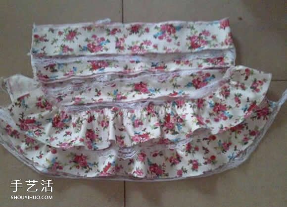 蛋糕裙的做法图解教程 弹性牛仔布制作蛋糕裙 -  www.shouyihuo.com