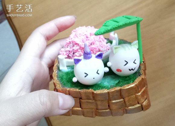 超轻粘土制作小院子 迷你院子装饰品粘土DIY -  www.shouyihuo.com