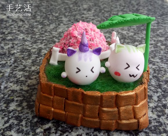 超轻粘土制作小院子 迷你院子装饰品粘土DIY -  www.shouyihuo.com