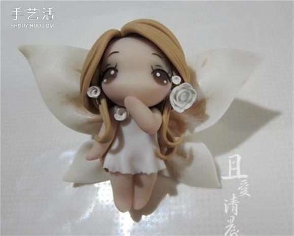 软陶制作小精灵图解 可爱花仙子用软陶做教程 -  www.shouyihuo.com