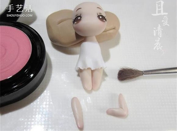 软陶制作小精灵图解 可爱花仙子用软陶做教程 -  www.shouyihuo.com