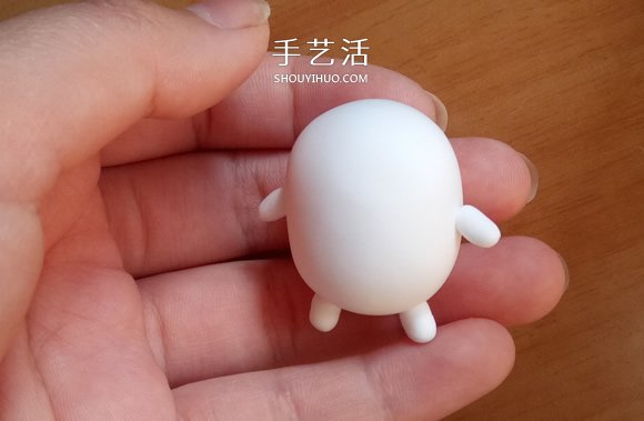 土豆兔粘土制作教程 超轻粘土土豆兔DIY图解 -  www.shouyihuo.com