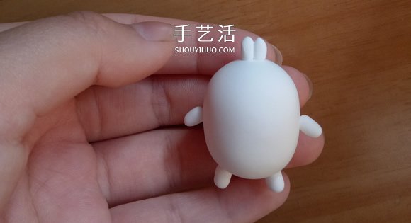土豆兔粘土制作教程 超轻粘土土豆兔DIY图解 -  www.shouyihuo.com
