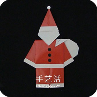 儿童圣诞老人的折法 简单折圣诞老人图解教程 -  www.shouyihuo.com