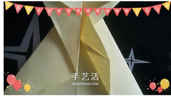 儿童折纸青蛙步骤图解 简单立体青蛙折纸教程 -  www.shouyihuo.com