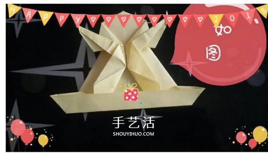 儿童折纸青蛙步骤图解 简单立体青蛙折纸教程 -  www.shouyihuo.com