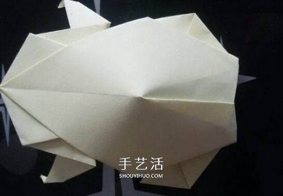 儿童折纸青蛙步骤图解 简单立体青蛙折纸教程 -  www.shouyihuo.com