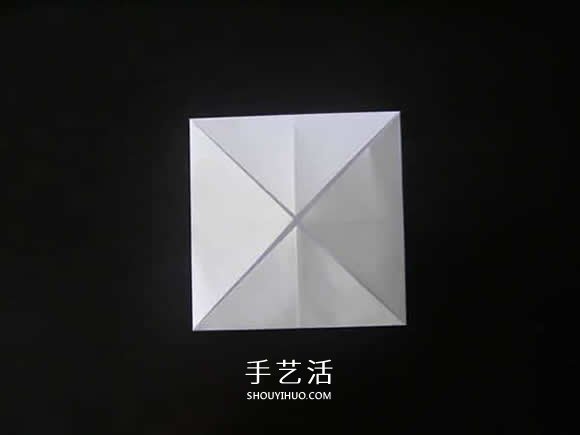 有盖正方形盒子的折法 如何折方形纸盒图解 -  www.shouyihuo.com