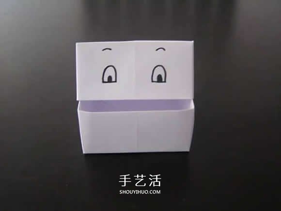 有盖正方形盒子的折法 如何折方形纸盒图解 -  www.shouyihuo.com