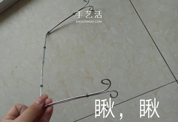 秋千吊椅铁丝工艺品DIY 迷你秋千吊椅制作方法 -  www.shouyihuo.com