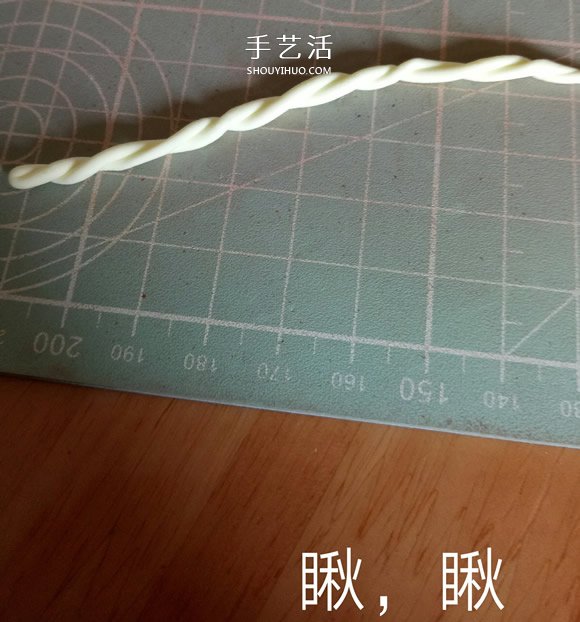 冬天保暖帽子粘土制作 超轻粘土毛线帽DIY图解 -  www.shouyihuo.com