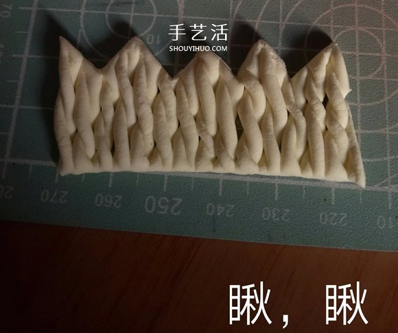冬天保暖帽子粘土制作 超轻粘土毛线帽DIY图解 -  www.shouyihuo.com