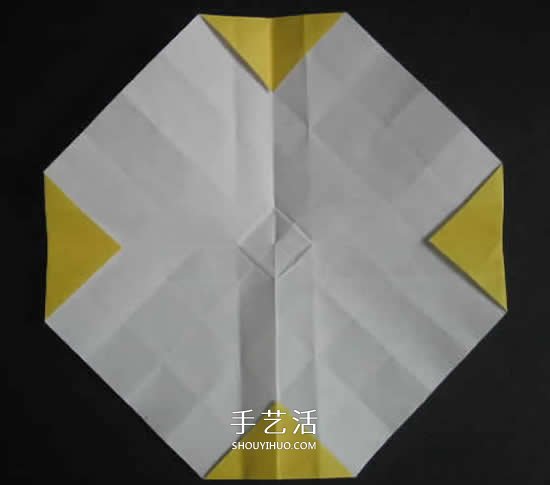 手工玫瑰花的折法图解 超详细折纸玫瑰步骤图 -  www.shouyihuo.com