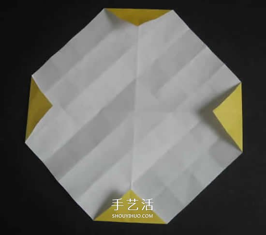 手工玫瑰花的折法图解 超详细折纸玫瑰步骤图 -  www.shouyihuo.com