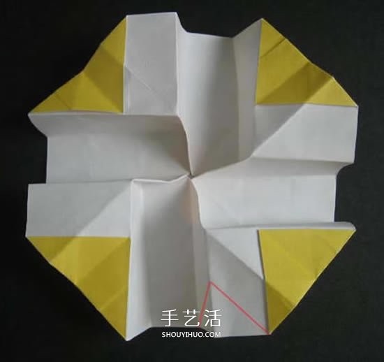 手工玫瑰花的折法图解 超详细折纸玫瑰步骤图 -  www.shouyihuo.com