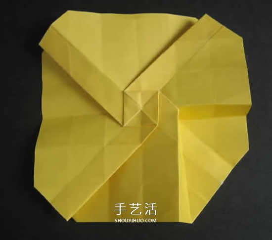 手工玫瑰花的折法图解 超详细折纸玫瑰步骤图 -  www.shouyihuo.com