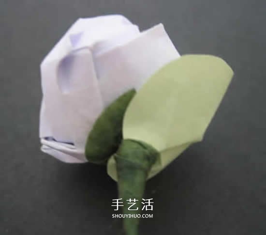 手工玫瑰花的折法图解 超详细折纸玫瑰步骤图 -  www.shouyihuo.com