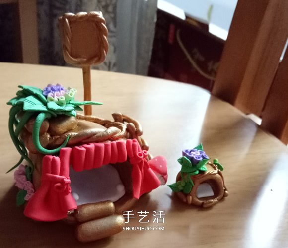 超轻粘土精灵小屋制作 可爱精灵房子粘土DIY -  www.shouyihuo.com