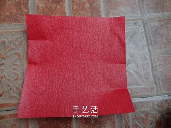 卷心玫瑰花的折法图解 卷心玫瑰折纸教程详细 -  www.shouyihuo.com