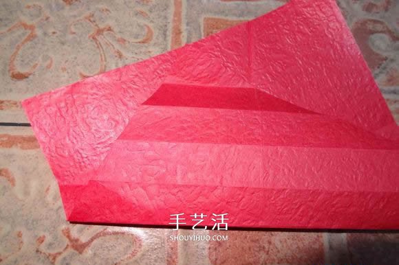 卷心玫瑰花的折法图解 卷心玫瑰折纸教程详细 -  www.shouyihuo.com