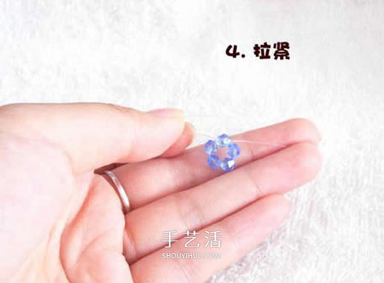 串珠水晶球制作方法 详细水晶球用串珠做图解 -  www.shouyihuo.com