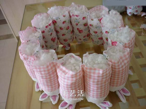 不织布可爱篮子DIY 自制圆形布艺篮子的方法 -  www.shouyihuo.com