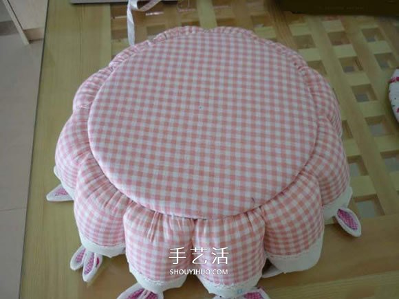 不织布可爱篮子DIY 自制圆形布艺篮子的方法 -  www.shouyihuo.com