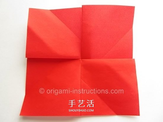 川崎玫瑰花折法教程 川崎玫瑰改良版折纸图解 -  www.shouyihuo.com