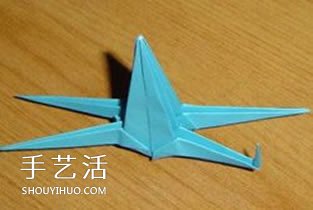 X翼战斗机折纸方法 怎么折X翼战斗机图解 -  www.shouyihuo.com