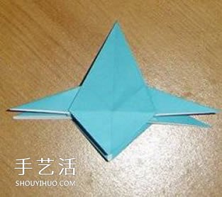 X翼战斗机折纸方法 怎么折X翼战斗机图解 -  www.shouyihuo.com