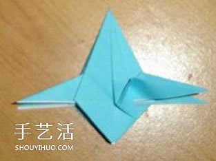 X翼战斗机折纸方法 怎么折X翼战斗机图解 -  www.shouyihuo.com