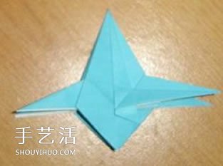 X翼战斗机折纸方法 怎么折X翼战斗机图解 -  www.shouyihuo.com