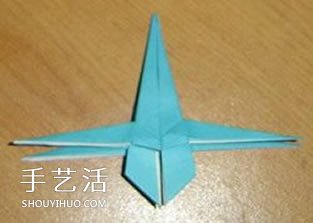 X翼战斗机折纸方法 怎么折X翼战斗机图解 -  www.shouyihuo.com