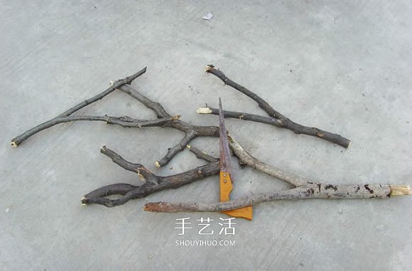 木叉弹弓制作方法过程 自制木头弹弓图解教程 -  www.shouyihuo.com