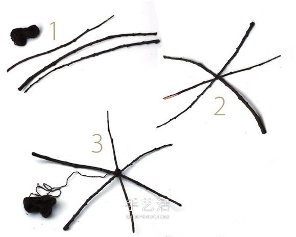 万圣节道具制作图解 儿童简单蜘蛛网手工制作 -  www.shouyihuo.com